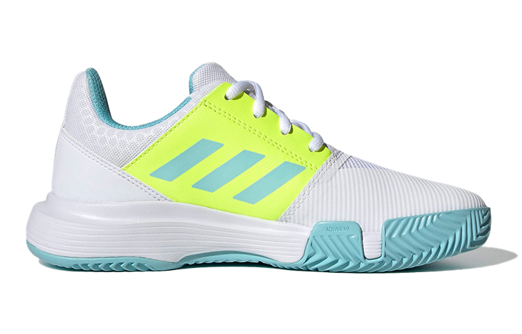 Order (JR) adidas Courtjam J ''Weiß Blau Grün'' FX1489