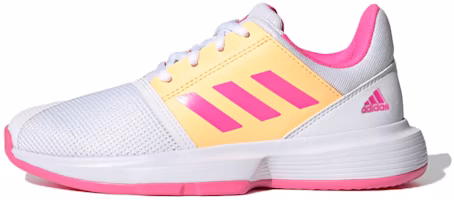 (Preschool) adidas Courtjam J 'White Pink Yellow' FX1490 (Preschool) adidas Courtjam J 'White Pink Yellow' FX1490