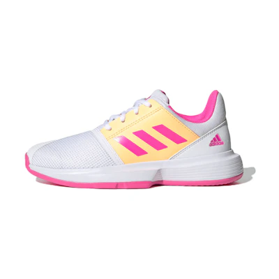 (PS) adidas Courtjam J 'White Pink Yellow'