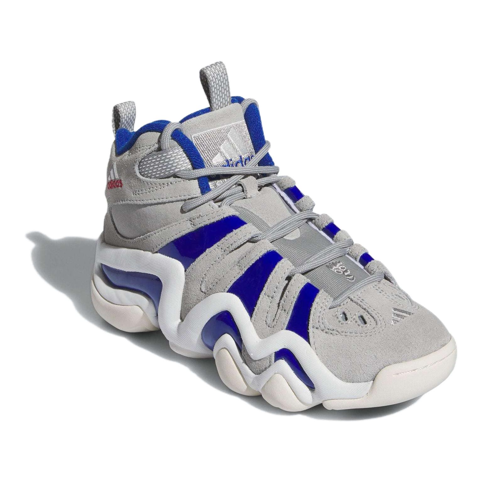 Shop （青年）adidas Crazy 8 J '灰色皇家藍' 型號ID6190