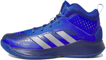 (Youth) adidas Cross 'Em Up 5 Wide J 'Royal Blue Silver Metallic' HQ8495 (Youth) adidas Cross 'Em Up 5 Wide J 'Royal Blue Silver Metallic' HQ8495