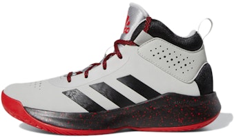 (Youth) adidas Cross Em Up 5 K 'Grey Black Red' FV7426 (Youth) adidas Cross Em Up 5 K 'Grey Black Red' FV7426