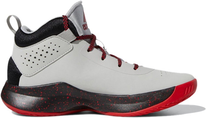 (Youth) adidas Cross Em Up 5 K 'Grey Black Red' FV7426 Order (Youth) adidas Cross Em Up 5 K 'Grey Black Red' FV7426
