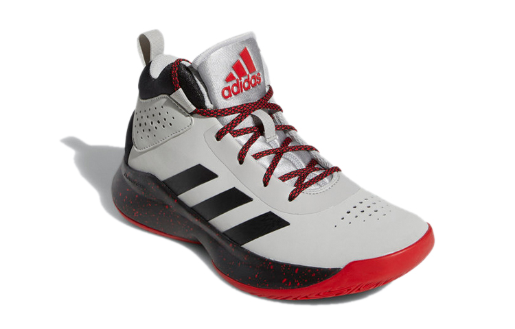 Lookbook (JR) adidas Cross Em Up 5 K ''Gris Noir Rouge'' FV7426