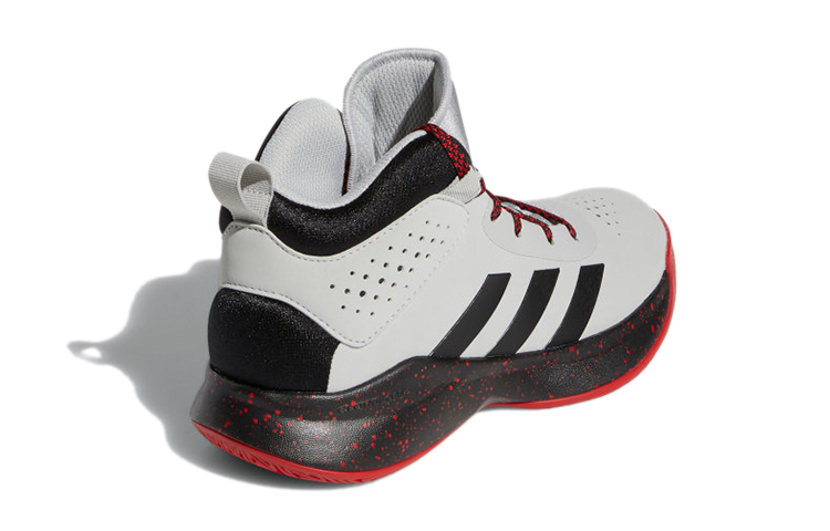 Shop (JR) adidas Cross Em Up 5 K ''Gris Noir Rouge'' FV7426
