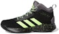 (JR) adidas Cross Em Up 5 Wide Kasut Bola Keranjang 'Hitam Hijau' S29005