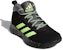 (JR) adidas Cross Em Up 5 Wide Kasut Bola Keranjang 'Hitam Hijau' S29005