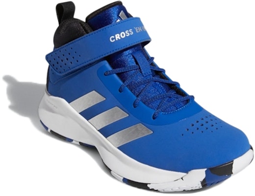 童鞋 adidas Cross Em Up 5 Wide Slip On 耐磨防滑實戰籃球鞋 藍色 Lookbook 童鞋 adidas Cross Em Up 5 Wide Slip On 耐磨防滑實戰籃球鞋 藍色