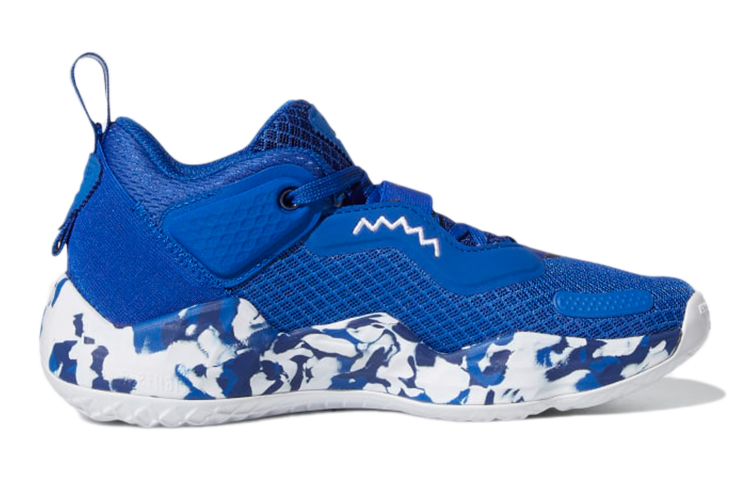 Order 大童 adidas D.O.N. 3 輕便耐磨 低筒實戰藍白籃球鞋
