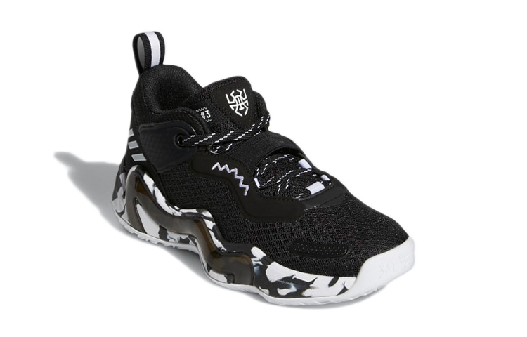 Lookbook (JR) adidas D.O.N. Issue #3 Big Kid ''Paint Smudge - Zwart'' G58270