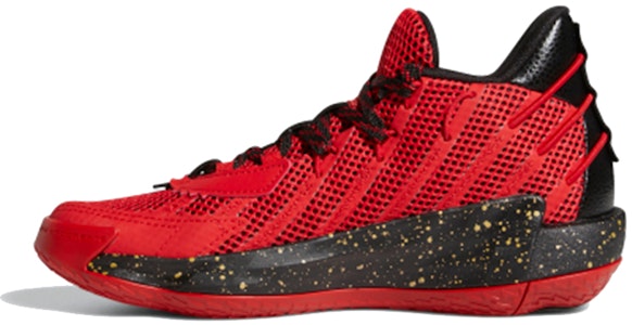 大童 adidas D Lillard 7 低筒 籃球鞋 紅黑金 Buy 大童 adidas D Lillard 7 低筒 籃球鞋 紅黑金