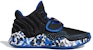 (JR) adidas Deep Threat J Hitam/Biru FW8530