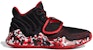 (JR) adidas Deep Threat J Hitam/Merah FV8634