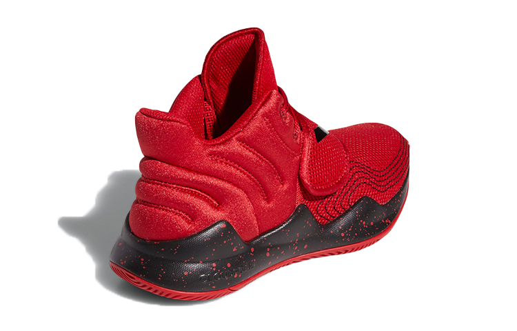 Shop (JR) adidas Deep Threat J Rosso/Nero FX3558