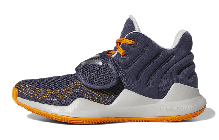 (Youth) adidas Deep Threat Primeblue J 'Shadow Navy Orange Rush' GY2888