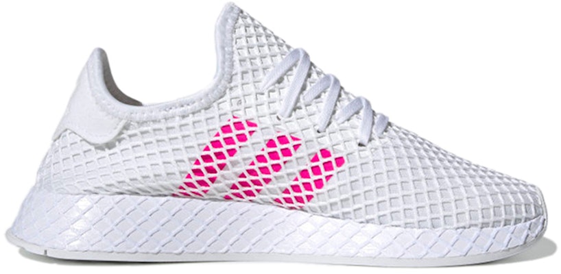 (Youth) adidas Deerupt Runner J 'White Shock Pink' EE6608 Order (Youth) adidas Deerupt Runner J 'White Shock Pink' EE6608