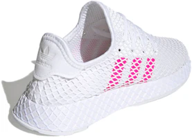 Shop 大童 adidas originals Deerupt Runner J 白粉紅