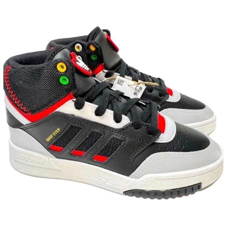 (Youth) adidas Drop Step 'Black Vivid Red' 圖 2
