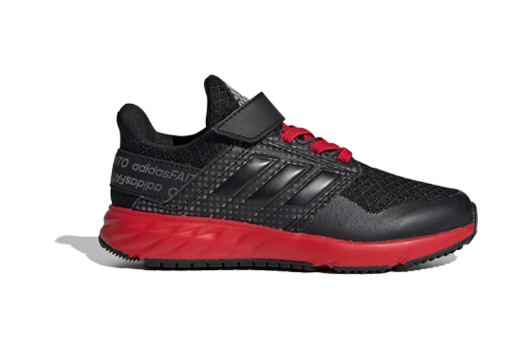 (Youth) adidas FortaFaito EL K 'Black Red' EE7307
