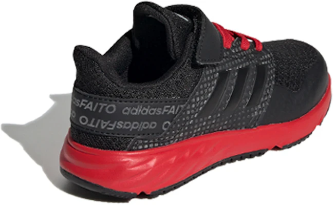 中童 adidas Fortafaito El K 低幫 兒童跑步鞋 黑紅 Lookbook 中童 adidas Fortafaito El K 低幫 兒童跑步鞋 黑紅