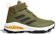 (JR) adidas FortaRun All Terrain K 'Hijau Hitam Velcro Tinggi Kanak-kanak' GZ0164