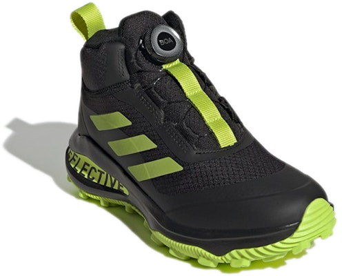 (Youth) adidas FortaRun BOA ATR K 'Black Semi Solar Slime' FZ5472 Lookbook (Youth) adidas FortaRun BOA ATR K 'Black Semi Solar Slime' FZ5472
