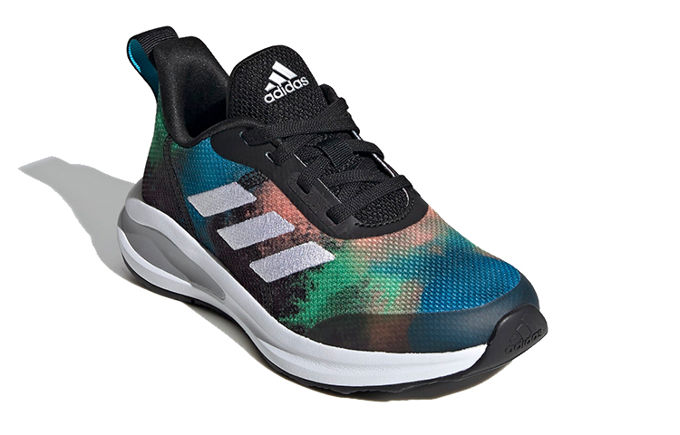 Lookbook (JR) adidas Fortarun J ''Schwarz Blau Grün'' FY3868
