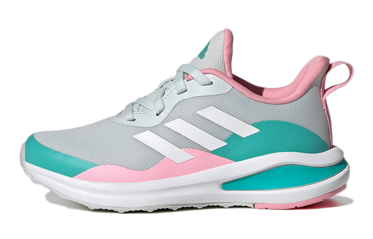 (Youth) adidas FortaRun Lace J 'Grey Blue Pink'