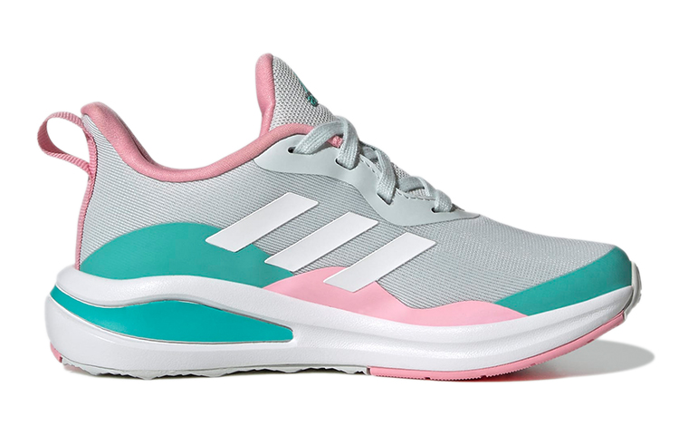 (Youth) adidas FortaRun Lace J 'Grey Blue Pink' 圖 2