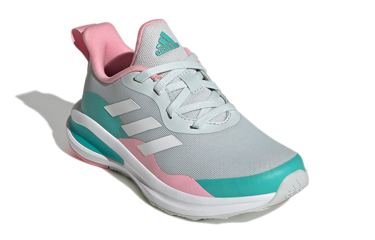(Youth) adidas FortaRun Lace J 'Grey Blue Pink' 圖 3