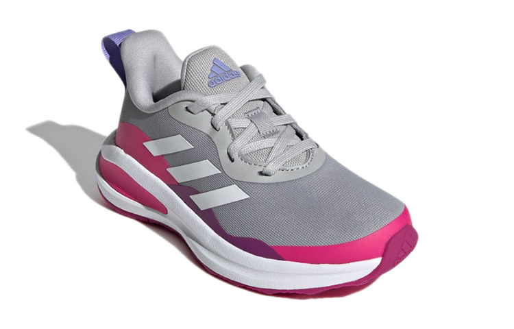 (Youth) adidas FortaRun Lace J 'Grey Shock Pink' 圖 3