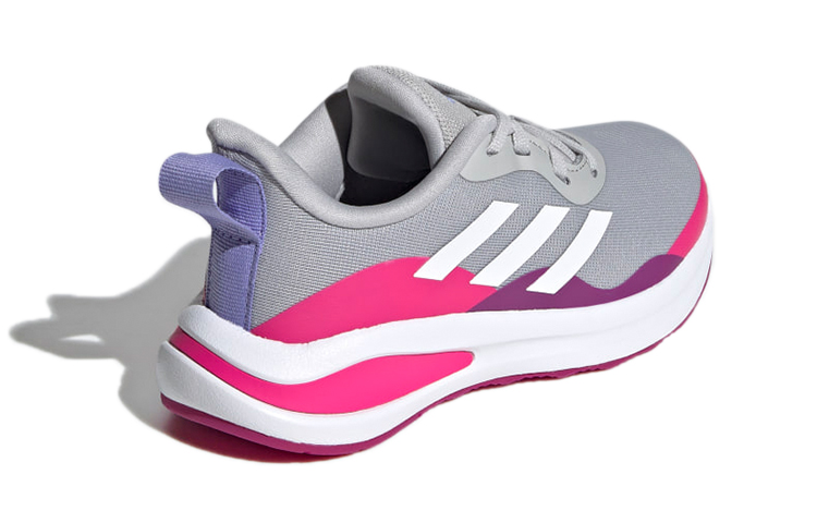 (Youth) adidas FortaRun Lace J 'Grey Shock Pink' 圖 4