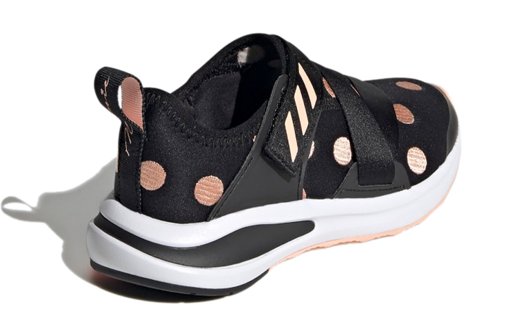 Shop 兒童 adidas Fortarun X 圓點 K 黑粉色