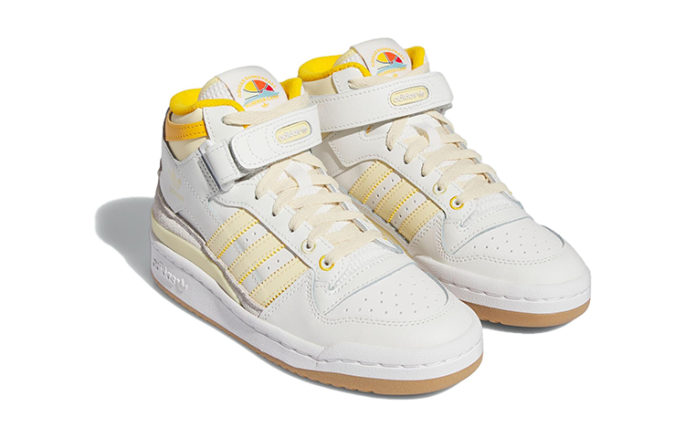 Lookbook (JR) 아디다스 포럼 미드 J '여름 캠프' (이지 옐로우) IF2676