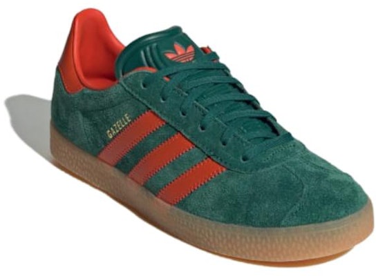 (Youth) adidas Gazelle J 'Collegiate Green Preloved Red' IE8604 Lookbook (Youth) adidas Gazelle J 'Collegiate Green Preloved Red' IE8604