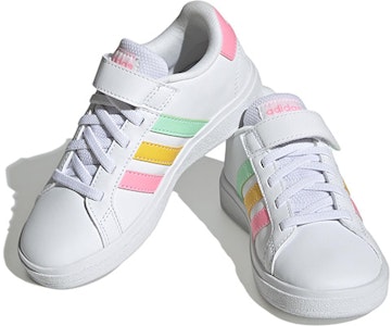 (JR) adidas Grand Court 2.0 'Putih Multi-Warna' HP8913 Lookbook (JR) adidas Grand Court 2.0 'Putih Multi-Warna' HP8913