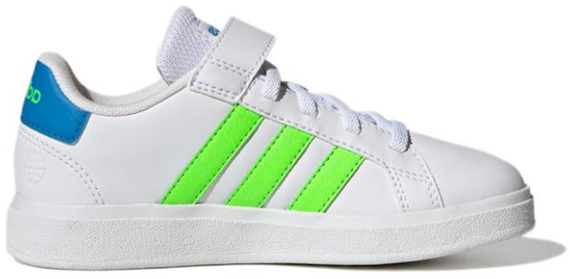(Youth) adidas Grand Court 2.0 Elastic Lace 'White Solar Green' GW6515 Order (Youth) adidas Grand Court 2.0 Elastic Lace 'White Solar Green' GW6515