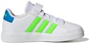 Order (JR) adidas Grand Court 2.0 Tali Elastik 'Putih Solar Hijau' GW6515