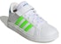 (JR) adidas Grand Court 2.0 Tali Elastik 'Putih Solar Hijau' GW6515