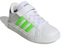 Lookbook (JR) adidas Grand Court 2.0 Tali Elastik 'Putih Solar Hijau' GW6515