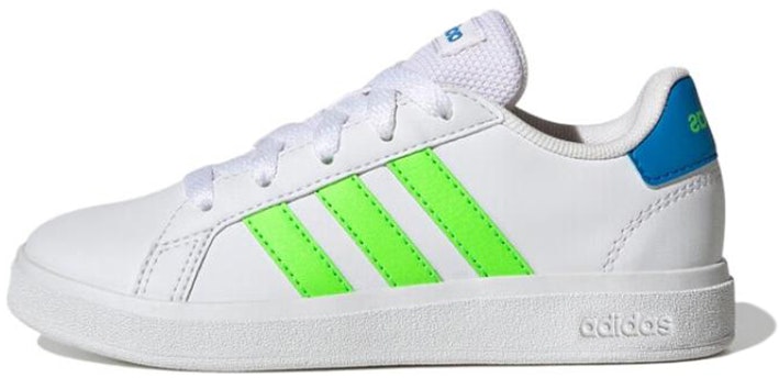 youth-adidas-grand-court-2-0-lifestyle-tennis-shoes-white-solar-green-gw-6505