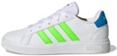 Buy (JR) adidas Grand Court 2.0 Kasut Tenis Gaya Hidup 'Putih Solar Hijau' GW6505
