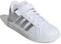 (JR) adidas Grand Court 2.0 Kanak 'Putih Metallic Perak' GW6516