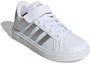 Lookbook (JR) adidas Grand Court 2.0 Kanak 'Putih Metallic Perak' GW6516