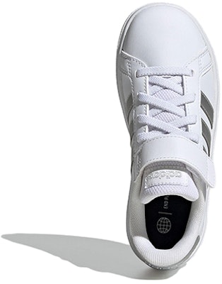 (Youth) adidas Grand Court 2.0 Little Kid 'White Matte Silver' GW6516 Purchase (Youth) adidas Grand Court 2.0 Little Kid 'White Matte Silver' GW6516