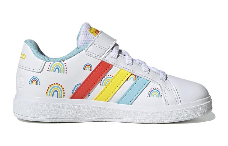 (Youth) adidas Grand Court 2 'White Red Yellow' 圖 2