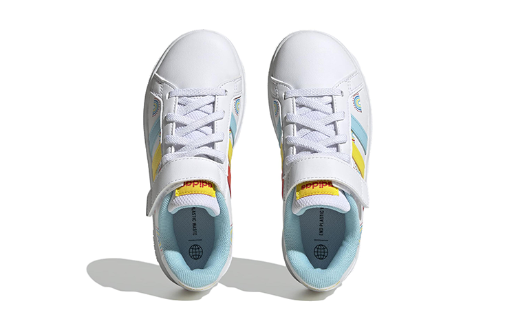 (Youth) adidas Grand Court 2 'White Red Yellow' 圖 5