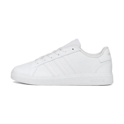 (Youth) adidas Grand Court Lace-Up K 'White Grey'