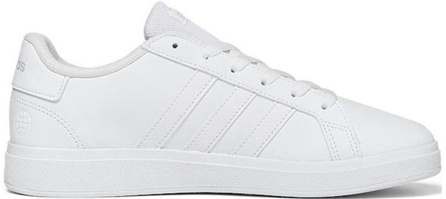 (Youth) adidas Grand Court Lace-Up K 'White Grey' FZ6158 Order (Youth) adidas Grand Court Lace-Up K 'White Grey' FZ6158