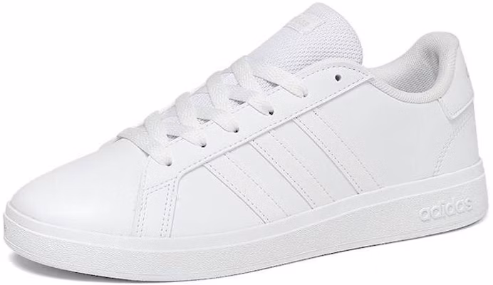 (Youth) adidas Grand Court Lace-Up K 'White Grey' FZ6158 Lookbook (Youth) adidas Grand Court Lace-Up K 'White Grey' FZ6158